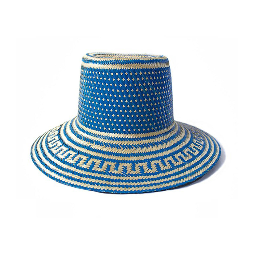 Lulu Blue Straw Hat- Worldwide Shipping – Wayuulove